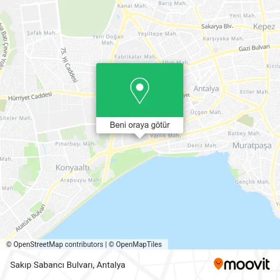 Sakıp Sabancı Bulvarı harita