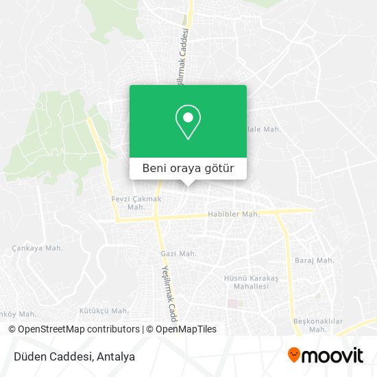 Düden Caddesi harita