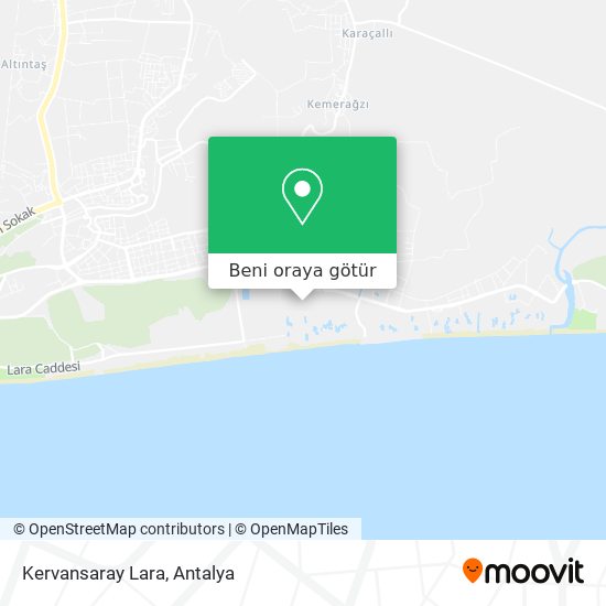 Kervansaray Lara harita
