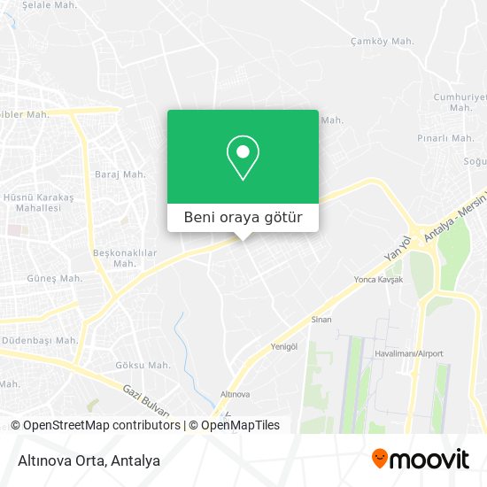 Altınova Orta harita