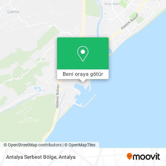 Antalya Serbest Bölge harita