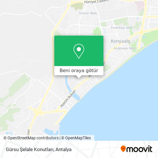 Gürsu Şelale Konutları harita