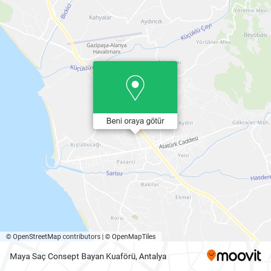 Maya Saç Consept Bayan Kuaförü harita