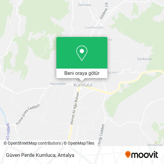 Güven Perde Kumluca harita