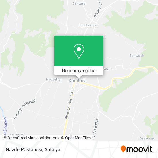 Gãzde Pastanesı harita