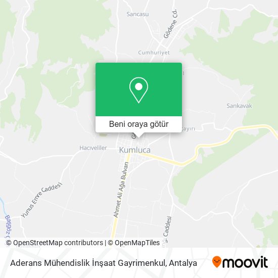 Aderans Mühendislik İnşaat Gayrimenkul harita