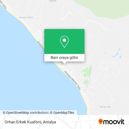 Orhan Erkek Kuaförü harita