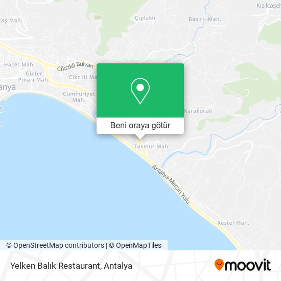 Yelken Balık Restaurant harita