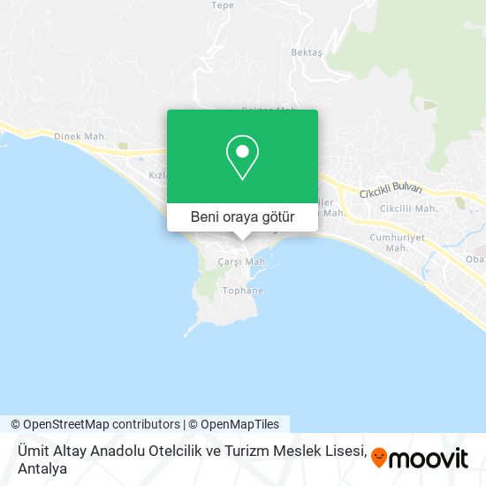 Ümit Altay Anadolu Otelcilik ve Turizm Meslek Lisesi harita