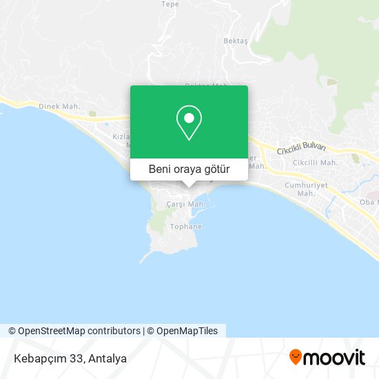 Kebapçım 33 harita