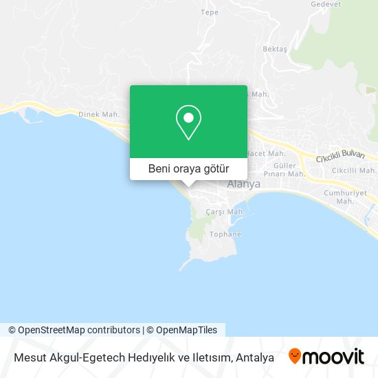 Mesut Akgul-Egetech Hedıyelık ve Iletısım harita