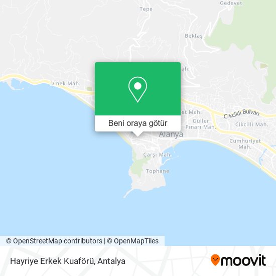 Hayriye Erkek Kuaförü harita