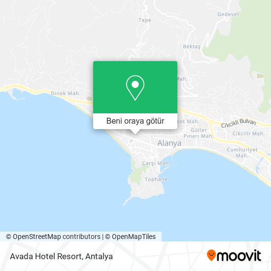 Avada Hotel Resort harita