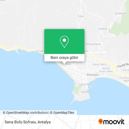 Sena Bolu Sofrası harita
