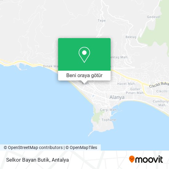 Selkor Bayan Butik harita