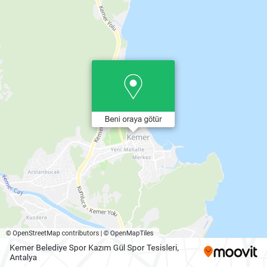Kemer Belediye Spor Kazım Gül Spor Tesisleri harita