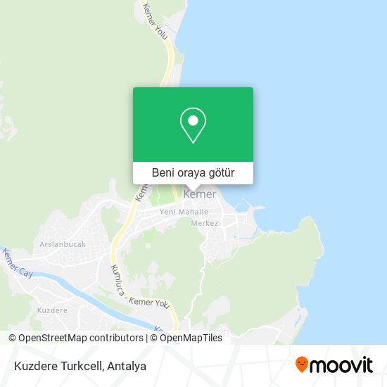 Kuzdere Turkcell harita
