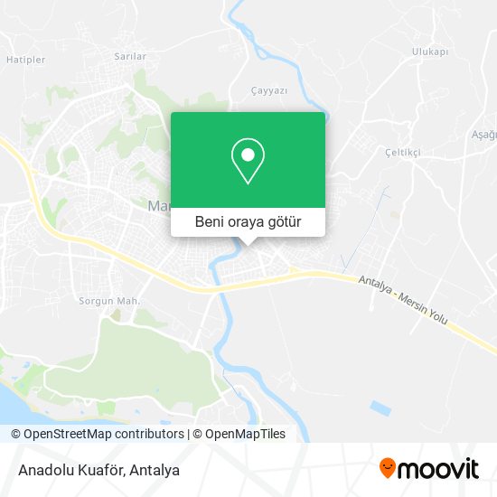 Anadolu Kuaför harita