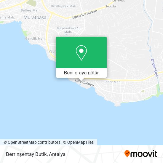 Berrinşentay Butik harita