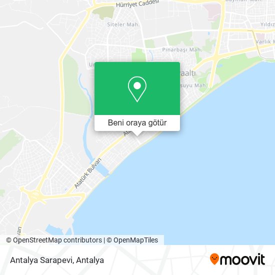Antalya Sarapevi harita