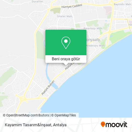 Kayamim Tasarım&İnşaat harita