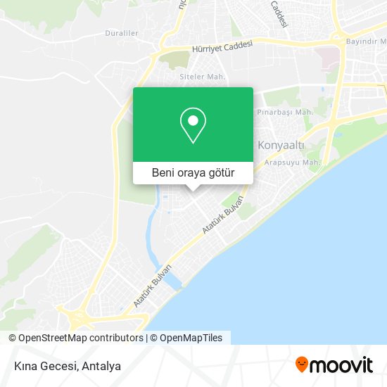 Kına Gecesi harita