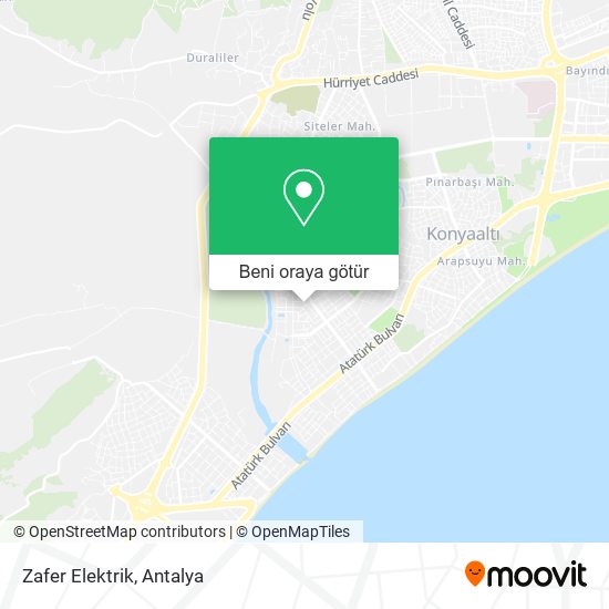 Zafer Elektrik harita