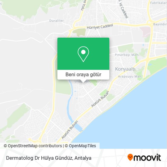Dermatolog Dr Hülya Gündüz harita