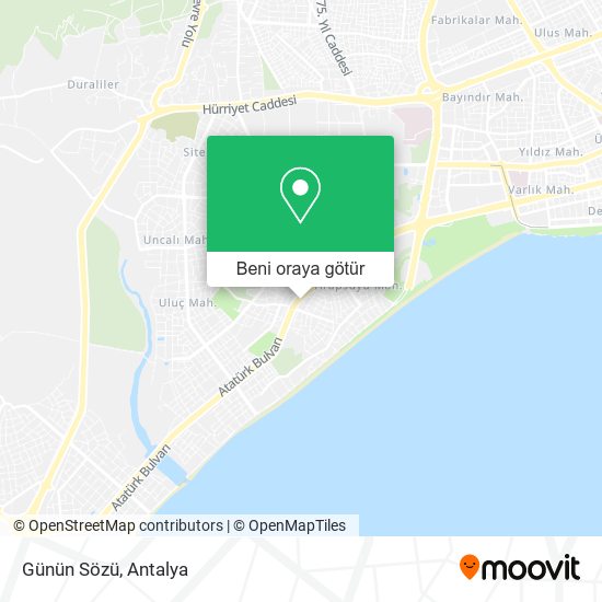 Günün Sözü harita
