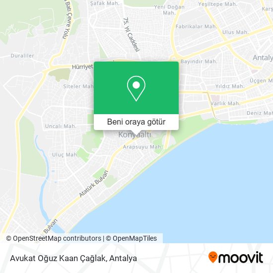 Avukat Oğuz Kaan Çağlak harita
