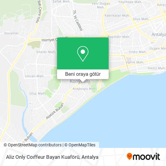 Aliz Only Coıffeur Bayan Kuaförü harita