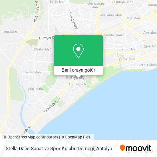 Stella Dans Sanat ve Spor Kulübü Derneği harita