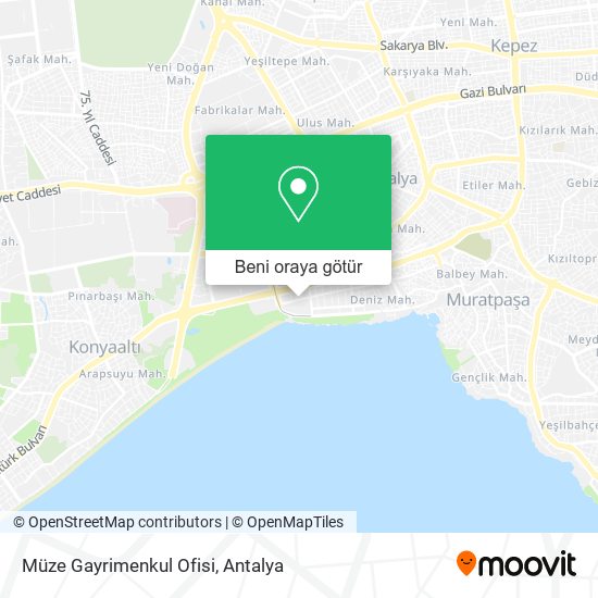 Müze Gayrimenkul Ofisi harita