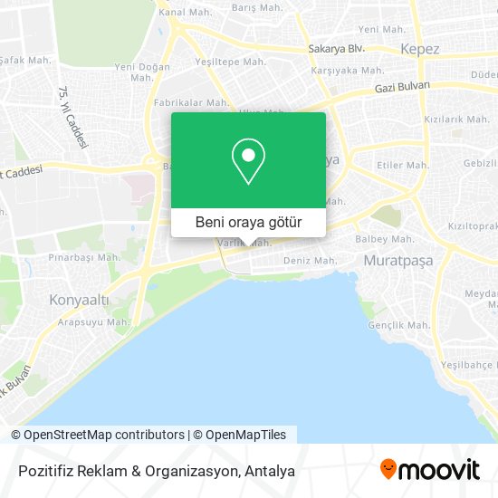 Pozitifiz Reklam & Organizasyon harita