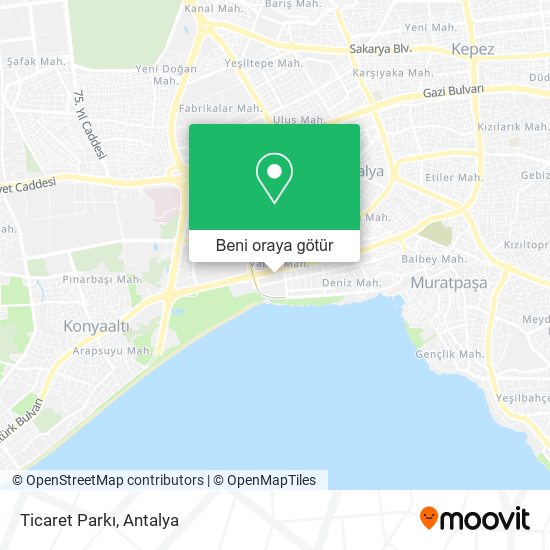 Ticaret Parkı harita