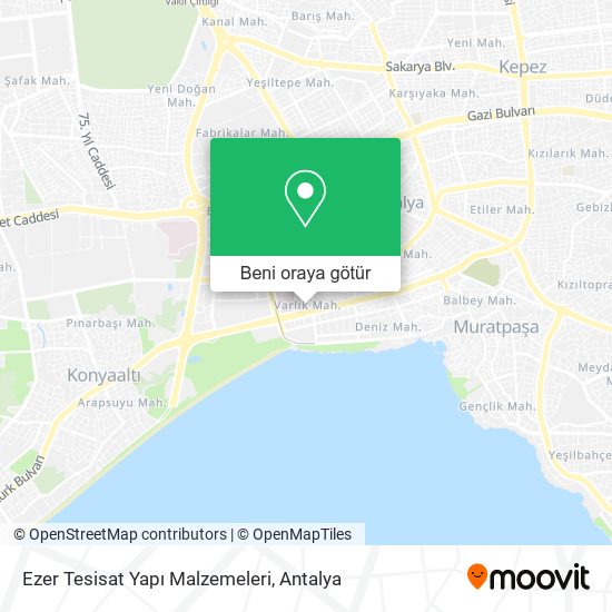 Ezer Tesisat Yapı Malzemeleri harita