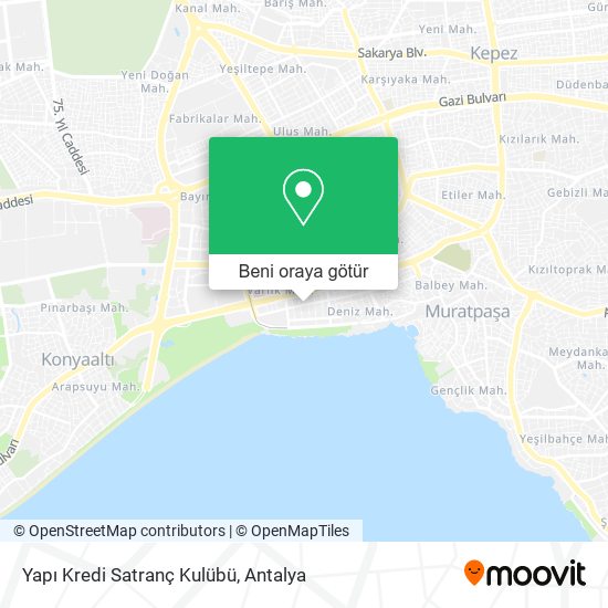 Yapı Kredi Satranç Kulübü harita