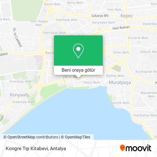 Kongre Tıp Kitabevi harita