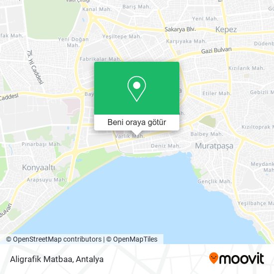 Aligrafik Matbaa harita