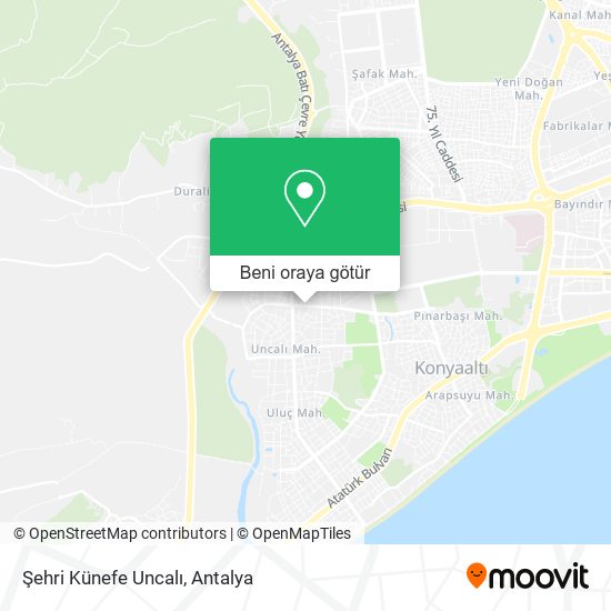 Şehri Künefe Uncalı harita