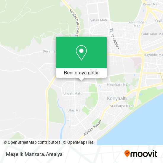 Meşelik Manzara harita
