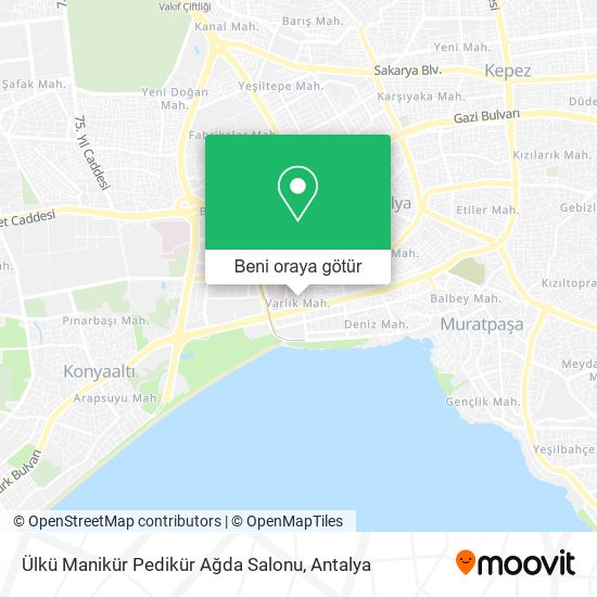 Ülkü Manikür Pedikür Ağda Salonu harita