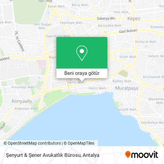 Şenyurt & Şener Avukatlık Bürosu harita