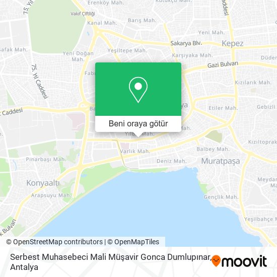 Serbest Muhasebeci Mali Müşavir Gonca Dumlupınar harita