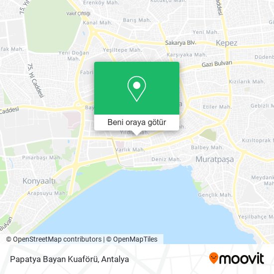 Papatya Bayan Kuaförü harita