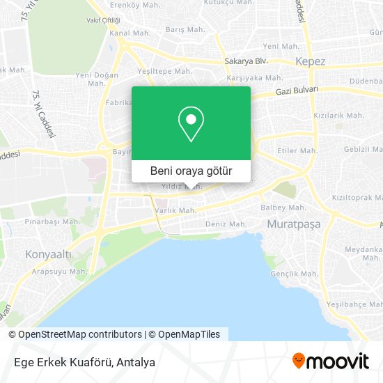 Ege Erkek Kuaförü harita