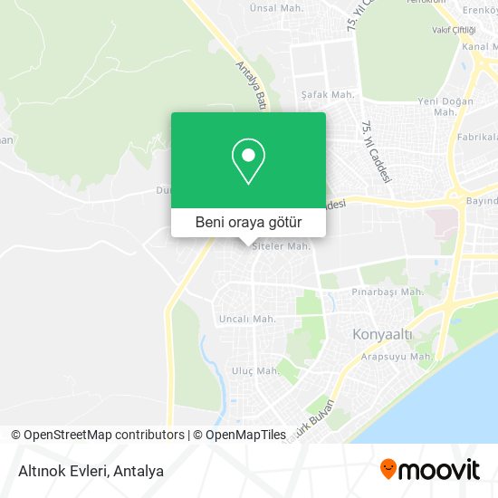Altınok Evleri harita