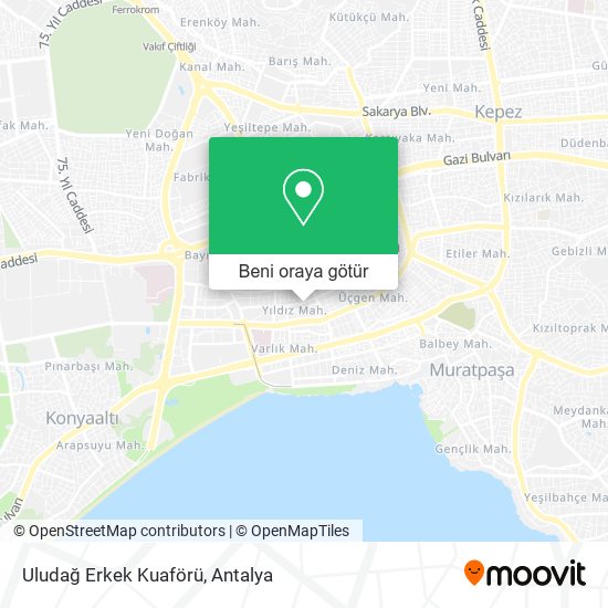 Uludağ Erkek Kuaförü harita