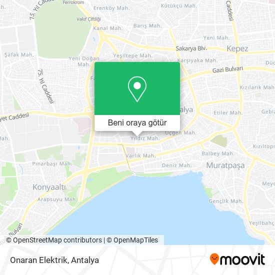 Onaran Elektrik harita