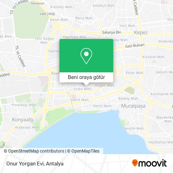 Onur Yorgan Evi harita